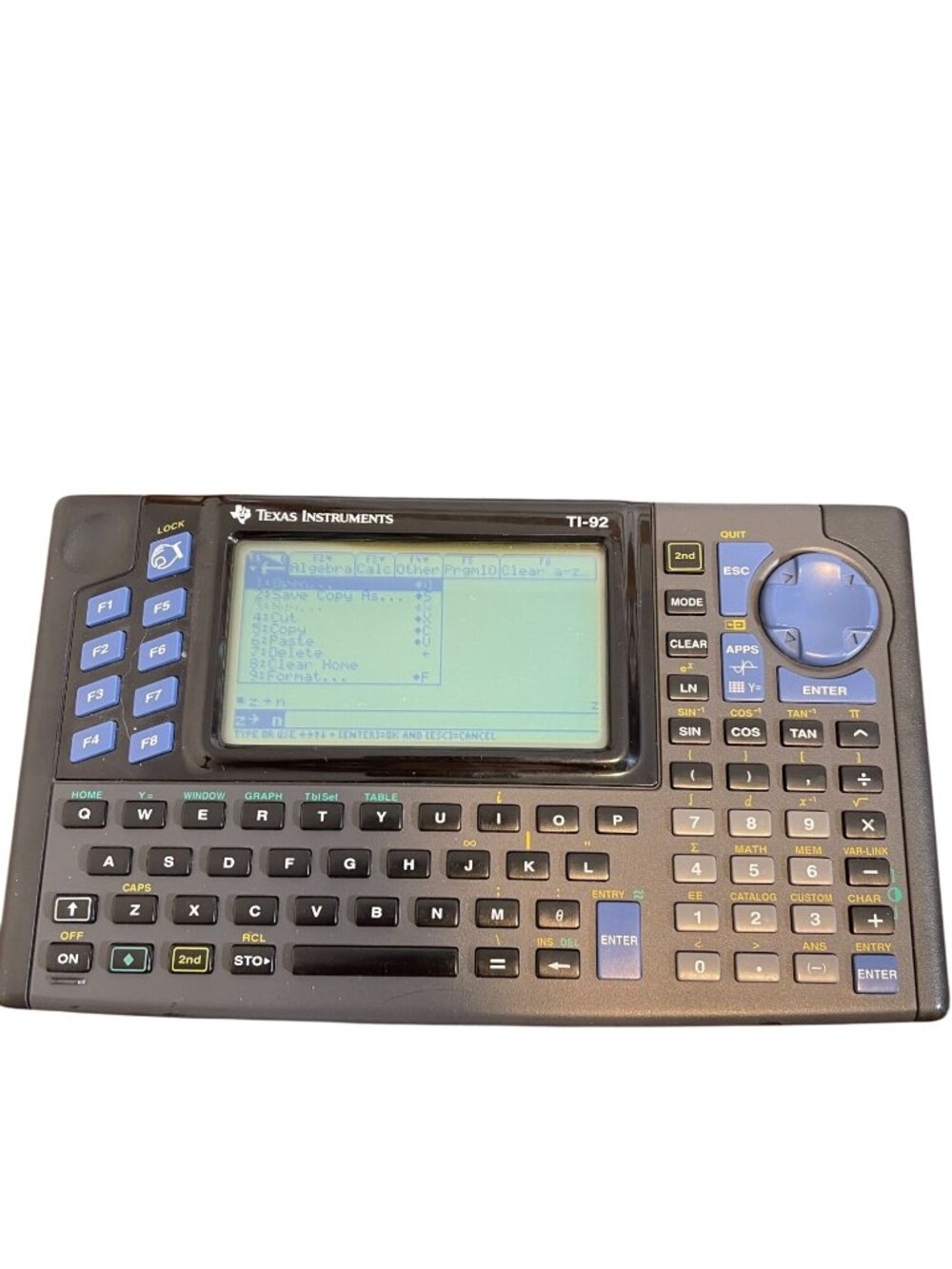 Texas Instruments TI-92 Calculator - No Cover - Works great!